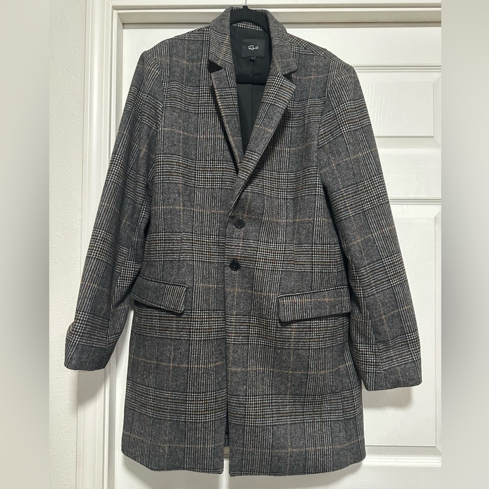 Rails Wool Blend Lark Southland Plaid Jacket Blazer Coat Men's L